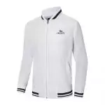 veste lacoste en solde embroidery crocodile white